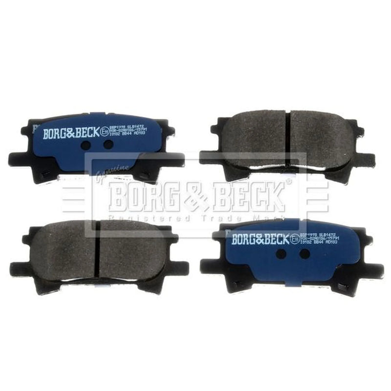 Borg & Beck Rear Brake Solid Discs & Pads fits Lexus Rx 2009-2015