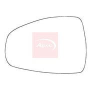 Apec Exterior Wing Mirror Glass Left fits Audi A1 2010-2018 1.0 1.2 1.4 1.6 2.0