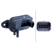 Hella Exhaust Pressure Sensor before soot particulate filt fits Citroën Berlingo