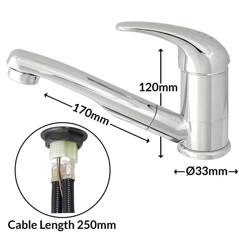 Roma Chrome Mixer Tap Nova - Dynamic Drive