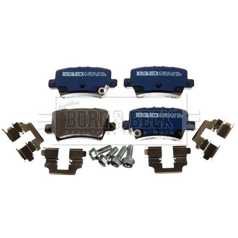 Borg & Beck Front & Rear Brake Discs & Pads fits Honda Civic VIII 2007-2010 2.0