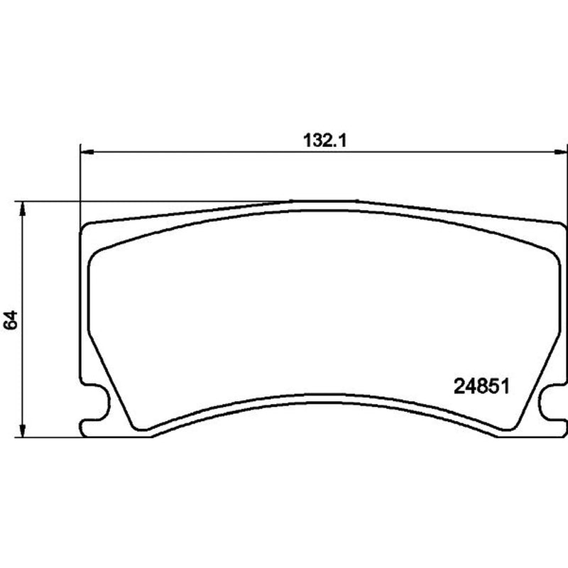 Mintex Rear Brake Pad Set fits DS DS 7 Crossback 2017-2022 1.6 2.0