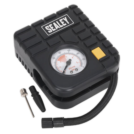 Sealey Micro Air Compressor with Worklight 12V MS163 Sealey - Dynamic Drive