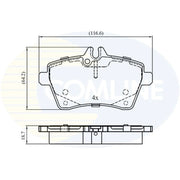 Comline Front Brake Solid Discs & Pads fits Mercedes-Benz A-Class 2004-2012