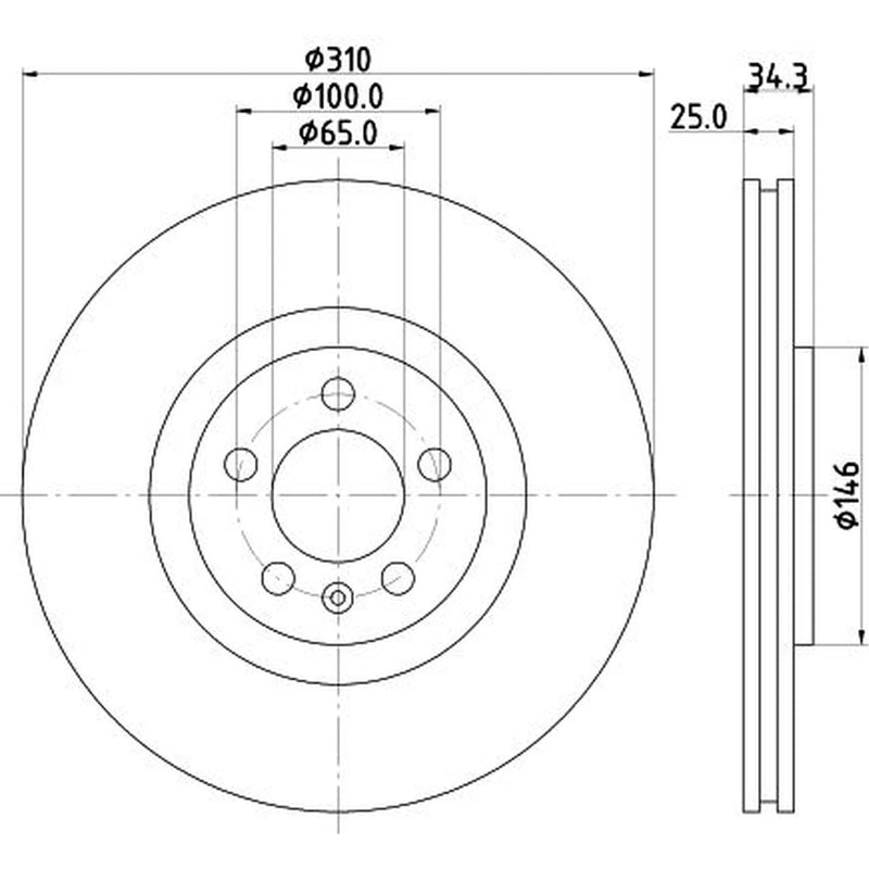 Mintex Front & Rear Brake Discs & Pads fits Audi A1 2011-2018 1.4 1.8 2.0