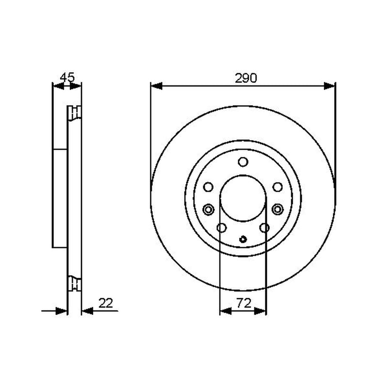 Bosch Front Brake Vented Discs & Pads fits Mazda MX-5 2005-2016 1.8 2.0