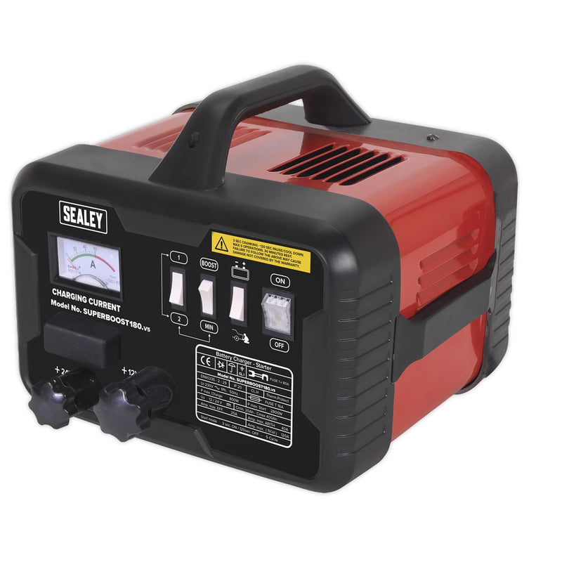 Sealey Starter/Charger 180/40A 12/24V 230V SUPERBOOST180 Sealey - Dynamic Drive