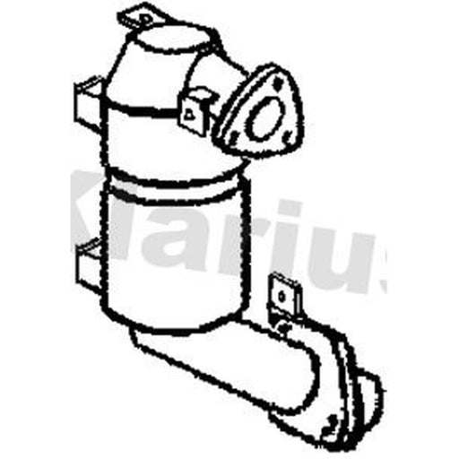 Klarius Catalyst Type Approved With Pipe fits Toyota Avensis Verso 2001-2005 2.0