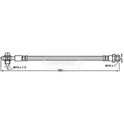 Borg & Beck Brake Hydraulic Hose Line Rear Right BBH7923