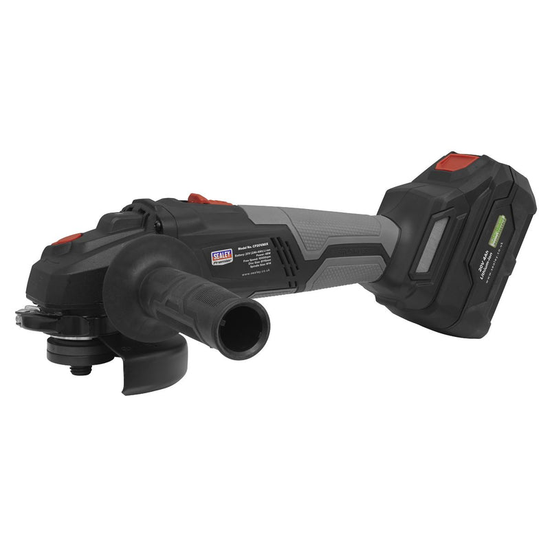 Sealey Brushless Angle Grinder115mm 20V SV20 Series Body Only CP20VAGX Sealey  - Dynamic Drive