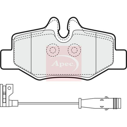 Apec Rear Brake Pad Set fits Mercedes-Benz Viano 2003-2007