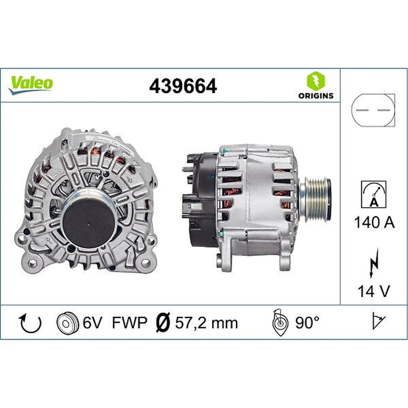 Valeo Car Alternator 12V 439664