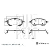 Blue Print Front Brake Pad Set ADBP420220