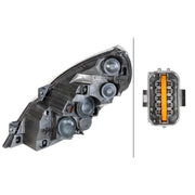 Hella Headlight Headlamp H7/H1 Right fits Hyundai Santa Fé II 2009-2012 2.2