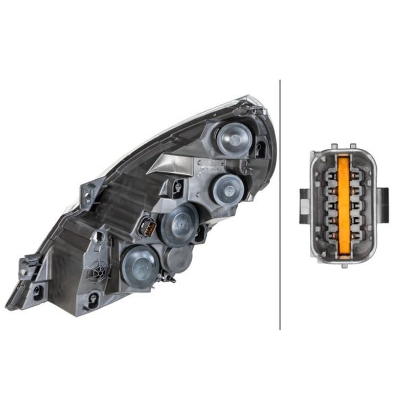 Hella Headlight Headlamp H7/H1 Right fits Hyundai Santa Fé II 2009-2012 2.2