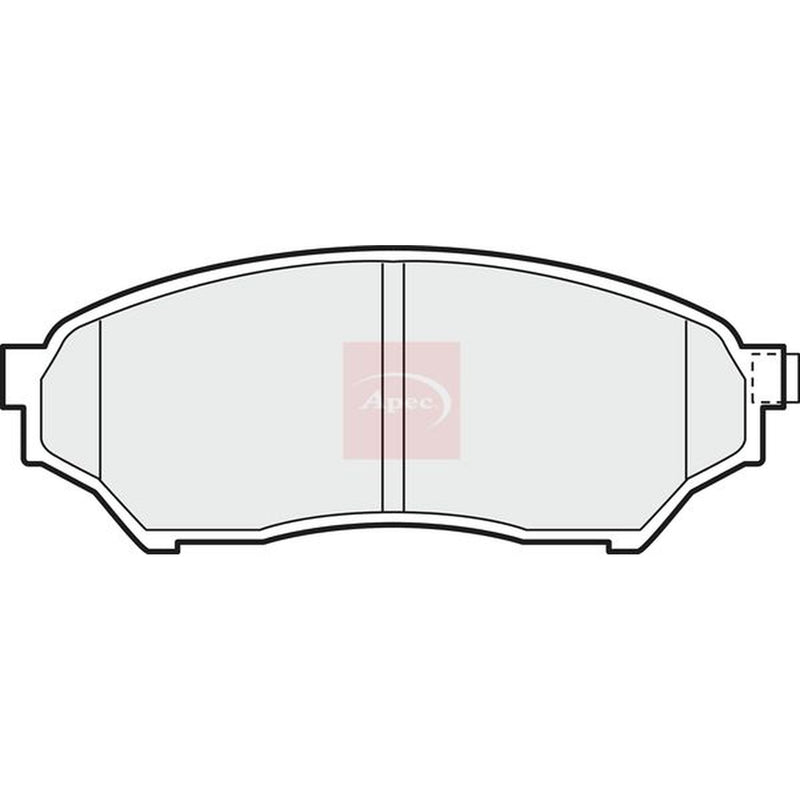 Apec Front Brake Pad Set fits Mitsubishi Pajero Junior I 1995-1998 0.7 1.1