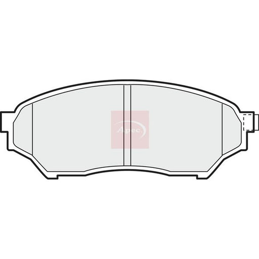 Apec Front Brake Pad Set fits Mitsubishi Pajero Junior I 1995-1998 0.7 1.1