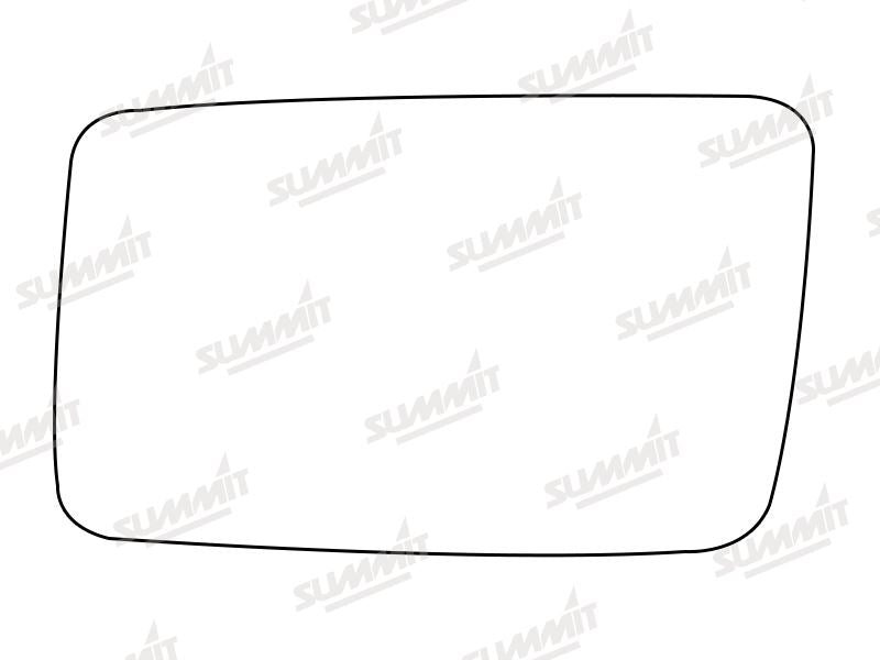 Summit Stick-On Standard Mirror Glass fits Renault 25 LHS Summit - Bars 4 Cars