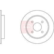 Apec Front Vented & Rear Vented Brake Discs & Pads fits Ford Fiesta V 2005-2008