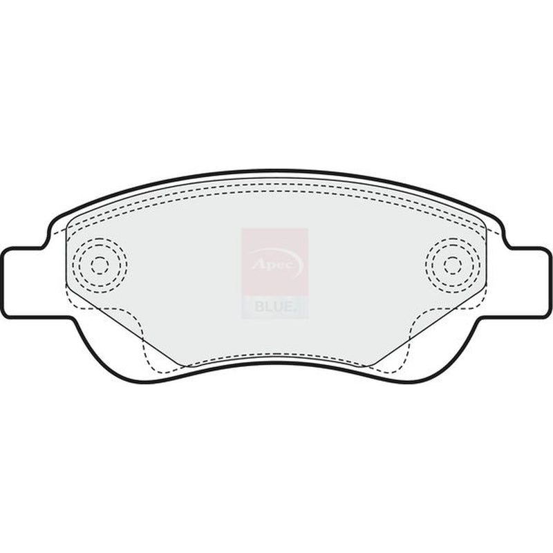 Apec Front Brake Pad Set fits Citroën C1 2005-2014 1.0 1.4