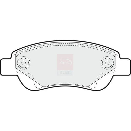 Apec Front Brake Pad Set fits Citroën C1 2005-2014 1.0 1.4