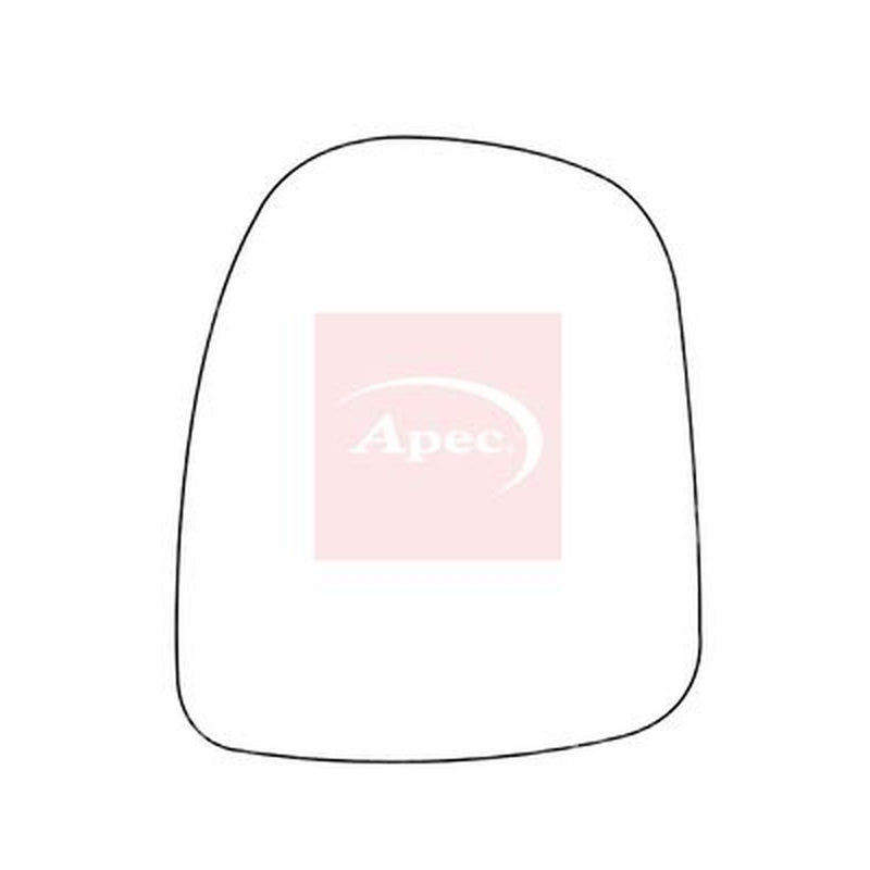 Apec Exterior Wing Mirror Glass Left fits Nissan Primastar 2002-2003 1.9 2.0 2.5