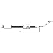 Juratek Brake Hydraulic Hose Line Rear Left JBH1142L