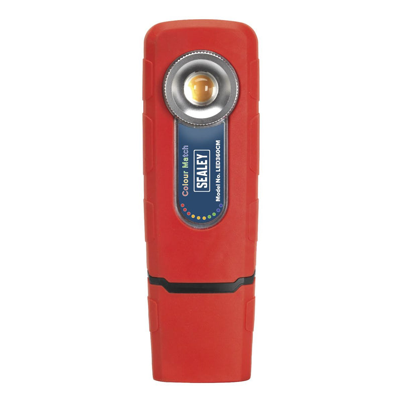 Sealey Inspection Lamp Paint Colour Matching Light 360 CRI 95 COB LED 400 Lumen Sealey  - Dynamic Drive