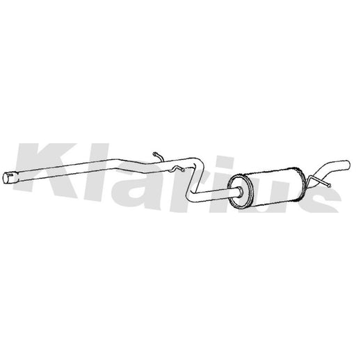 Klarius Centre Pipe Centre fits Skoda Octavia II 2006-2013 2.0