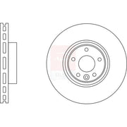 Apec Front Brake Vented Discs & Pads fits Jaguar Xe 2015 on 2.0