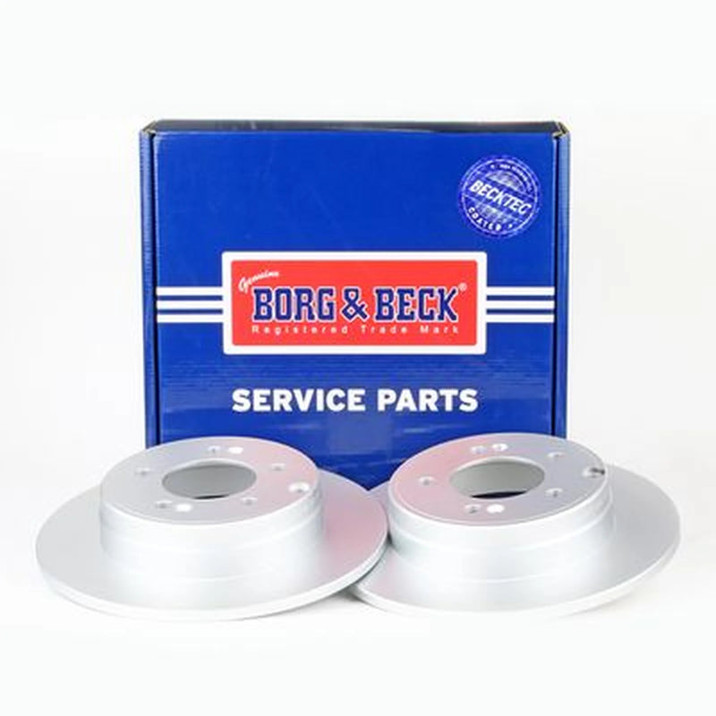 Borg & Beck Rear Brake Solid Discs & Pads fits Kia Optima 2012-2019 1.7 2.0