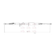 Apec Handbrake Cable Right Rear CAB1018