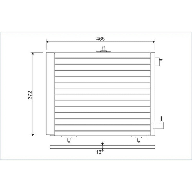 Valeo Air Conditioning Condenser 814095