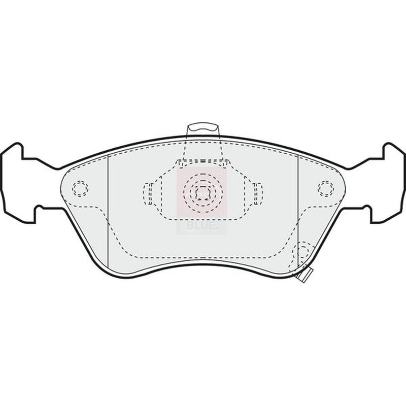 Apec Front Brake Pad Set fits Toyota Avensis 1997-2003 1.6 1.8 2.0