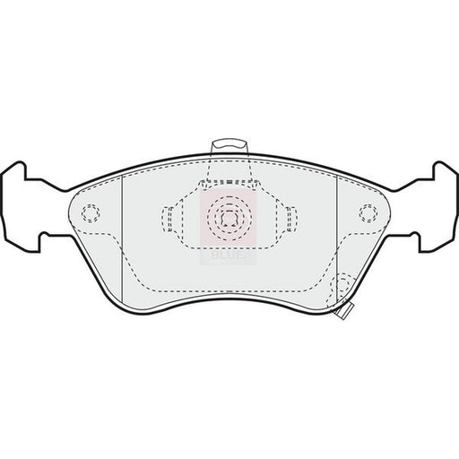 Apec Front Brake Pad Set fits Toyota Avensis 1997-2003 1.6 1.8 2.0