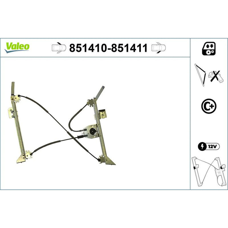 Valeo Electric Window Regulator Lifter Ri 851411