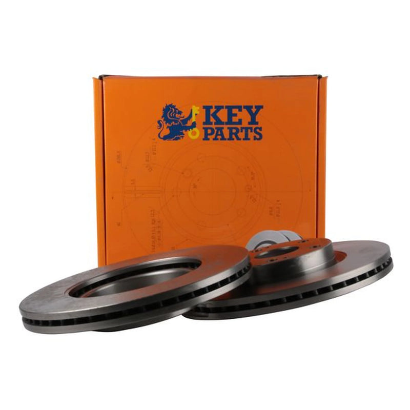 Key Parts 2 x Vented Front Brake Discs KBD4605-x2