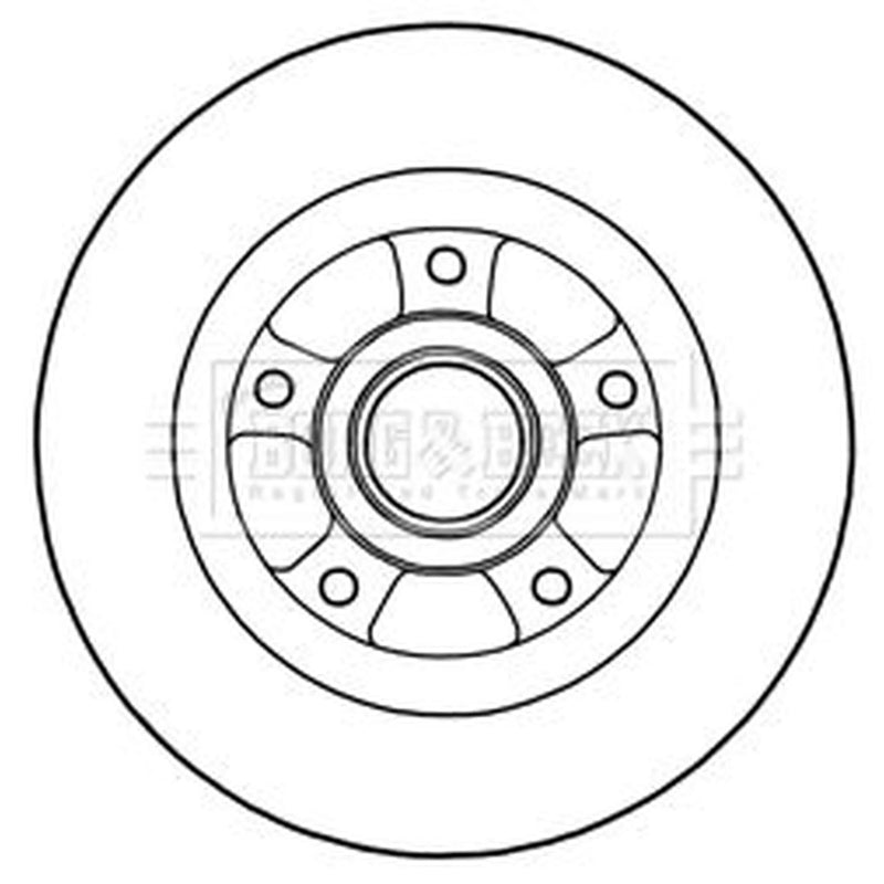 Borg & Beck Front & Rear Brake Discs & Pads fits Renault Grand Scénic III
