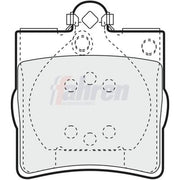 Fahren Rear Brake Pad Set FBP3036