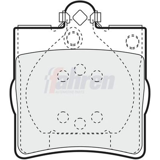Fahren Rear Brake Pad Set FBP3036