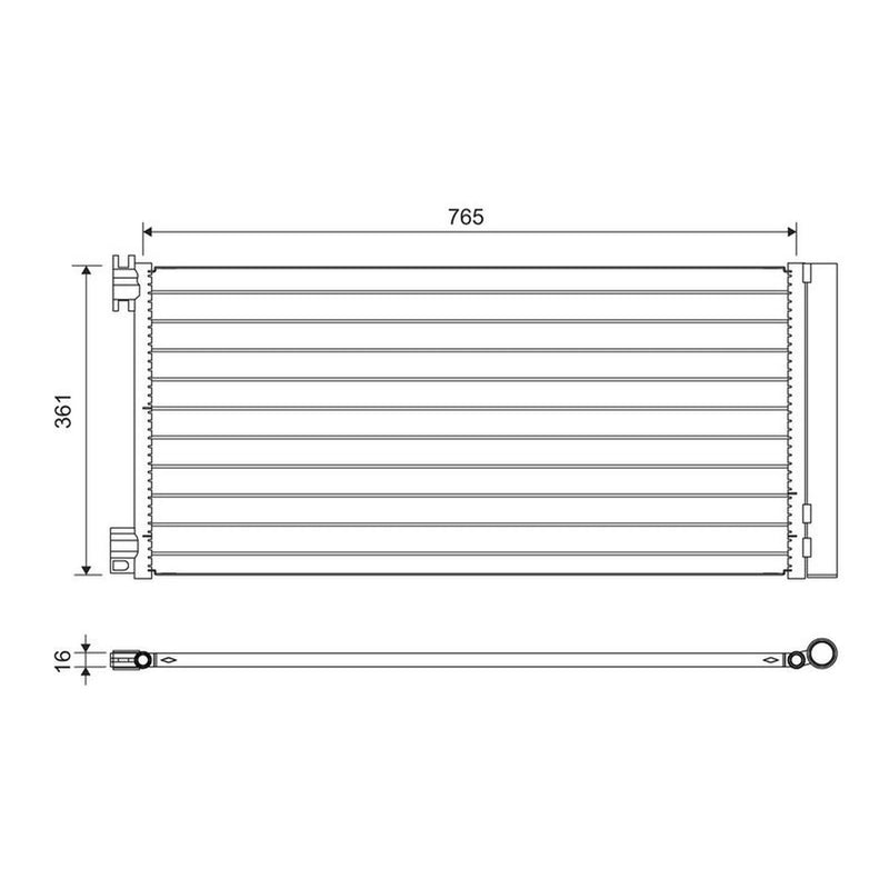 Valeo Air Conditioning Condenser 822637