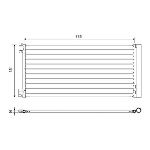 Valeo Air Conditioning Condenser 822637