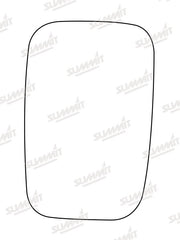 Summit Stick-On Commercial Mirror Glass fits Transit Bus 86 to 94 LHS RHS Summit - Bars 4 Cars