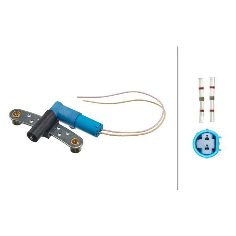Hella Crankshaft Position Sensor fits Nissan Kubistar 2003-2009 1.2 1.5