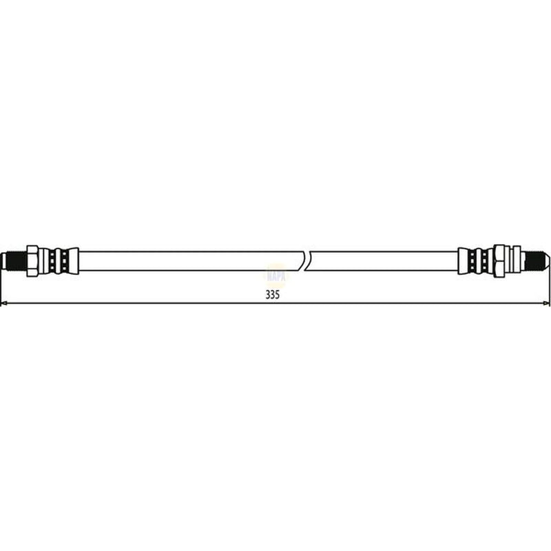 NAPA Brake Hydraulic Hose Line Rear NBH1085