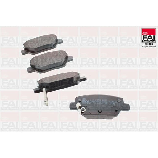 FAI Rear Brake Pad Set fits Fiat Tipo 2015-2020 1.3 1.4 1.6