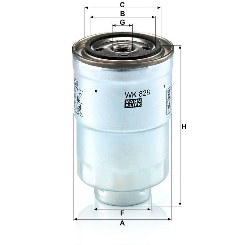 MANN-FILTER Full Service Kit with Air, Oil, Fuel fits Toyota Land Cruiser Prado