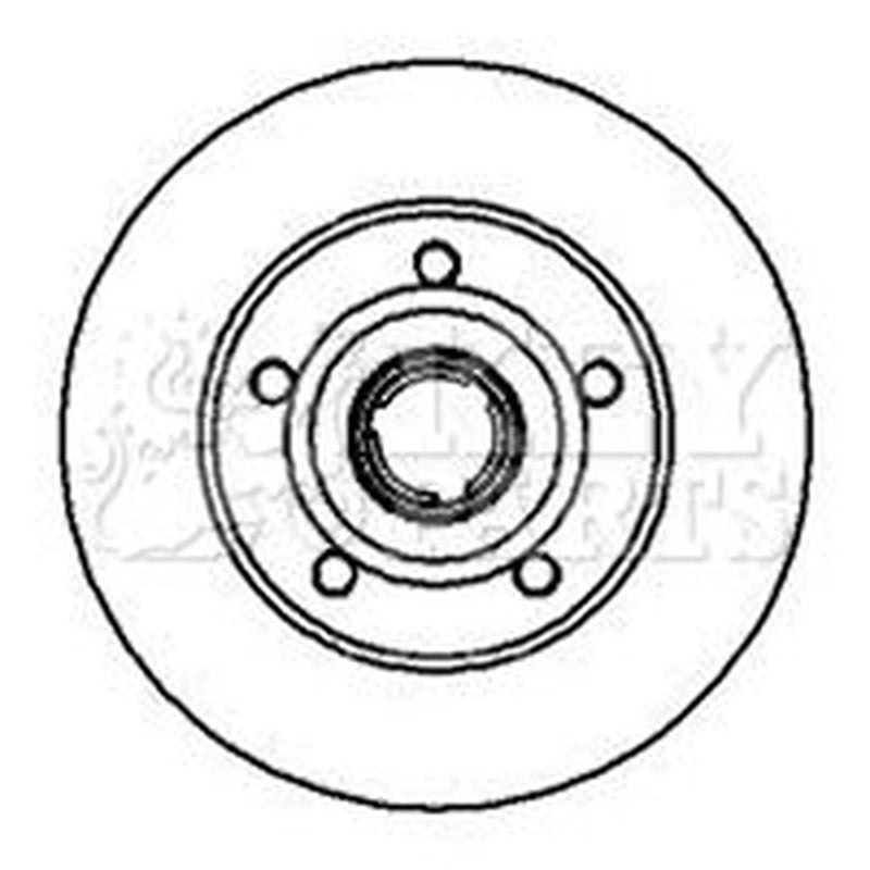 Key Parts Rear Brake Solid Discs & Pads fits Audi A4 B5 1994-2001
