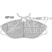 Key Parts Front & Rear Pads fits Citroën Xsara 1998-2005 2.0