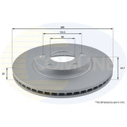 Comline Front Brake Discs & Pads fits Hyundai Kona 2017-2023 1.0 1.6